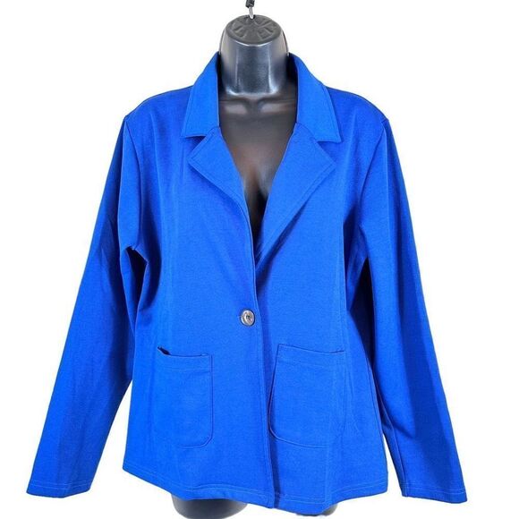 Vintage BBX Lephsnt Casual Polyester Blazer Women’s Size M - Picture 1 of 9